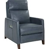 James Zero Gravity Power Recliner w/ Power Head Rest & Lumbar in Flint Grey Top Grain Leather